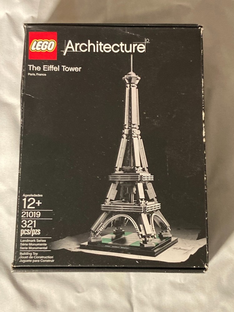 LEGO ARCHITECTURE: The Eiffel Tower (21019), Box, pieces and Instructions