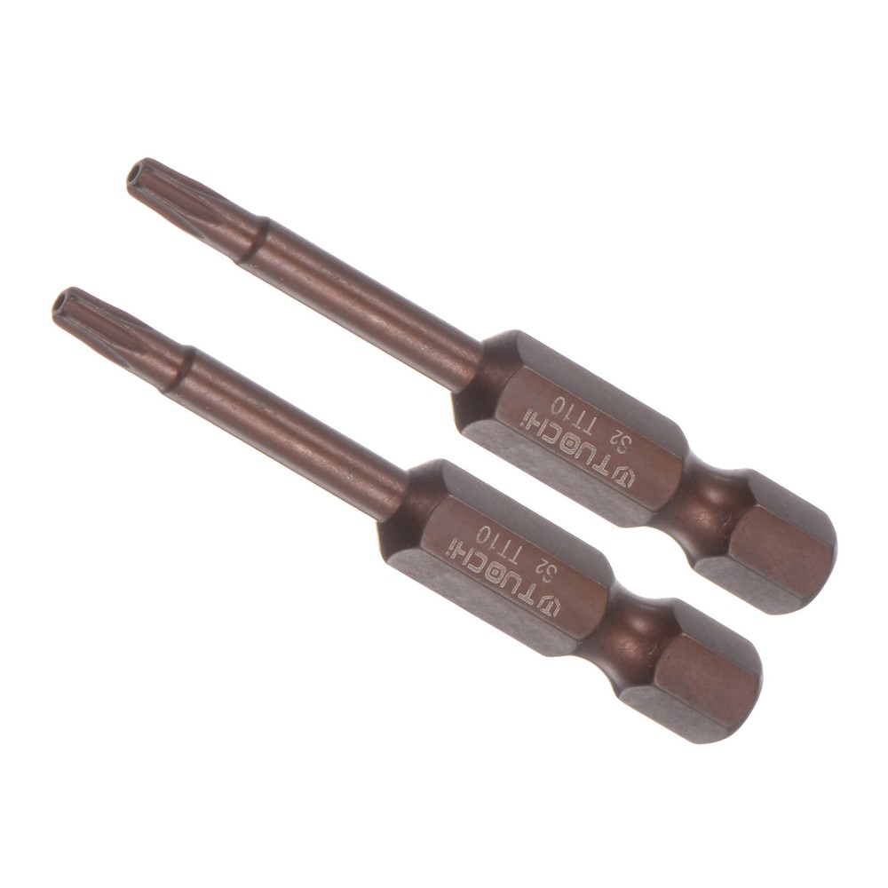 2pcs T10 Magnetic Tamper Proof Torx Bit 1/4