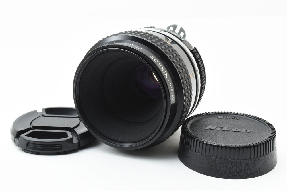 [MINT w/ Cap] Nikon Ai Micro Nikkor 55mm F3.5 Macro MF Lens F Mount From JAPAN