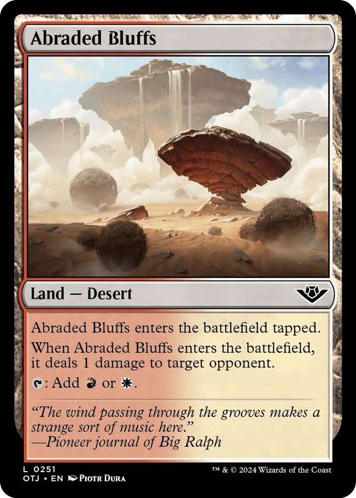 Abraded Bluffs Outlaws of Thunder Junction Foil