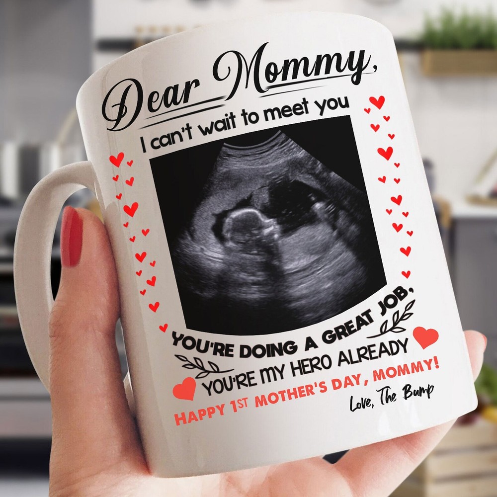 Custom Name Dear Mommy I Cant Wait To Meet You You Re Doing A Great Jobgift