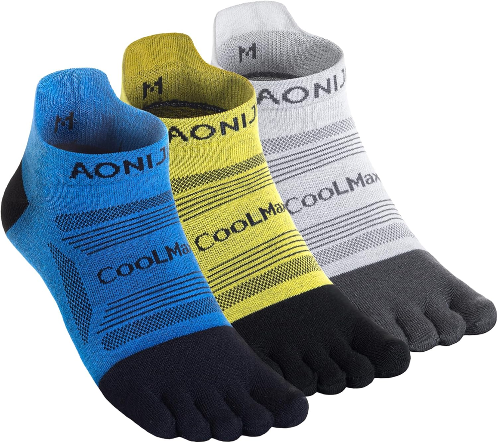 Toe Socks for Men and Women High Performance Athletic Running Five Finger Ankle