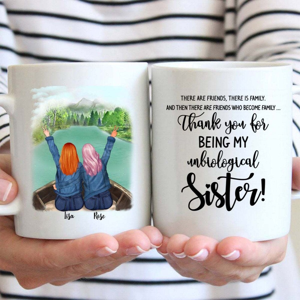 Best Friends On The Boat Personalized Mug Best Friend Coffee Mug Personalized