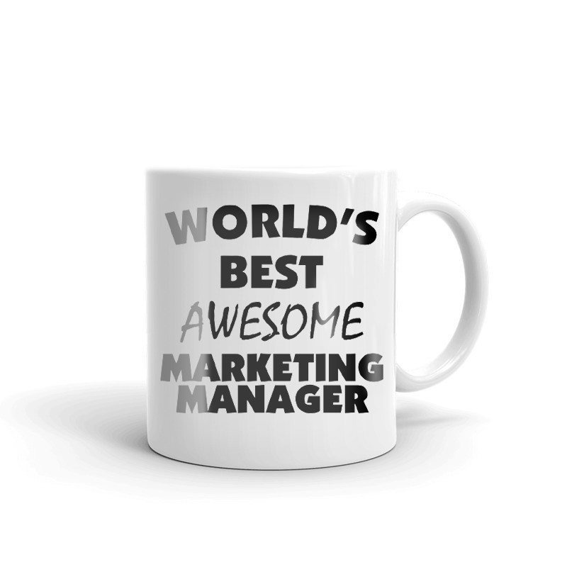 World's Best Awesome Marketing Manager Coffee Tea Ceramic Mug Office Cup Gift