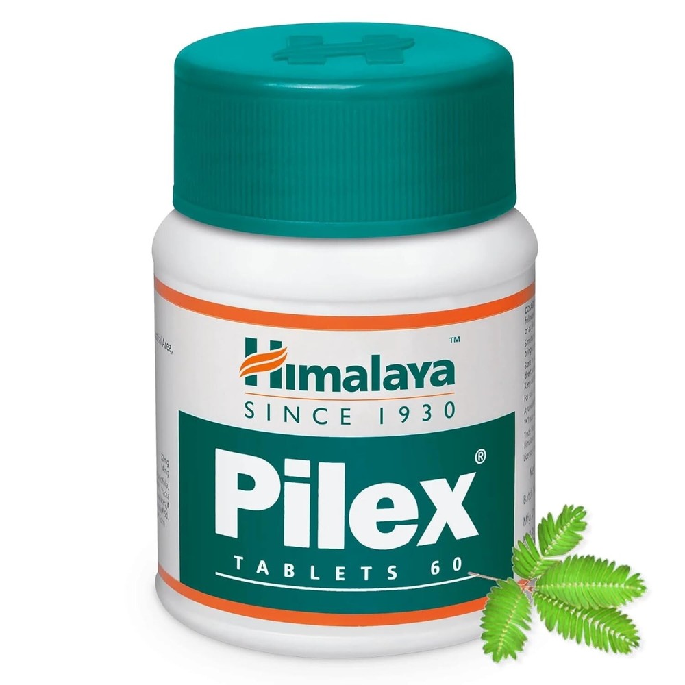 10 Himalaya Pilex Herbal Tablets for Effective Piles Treatment Original Pack of 60