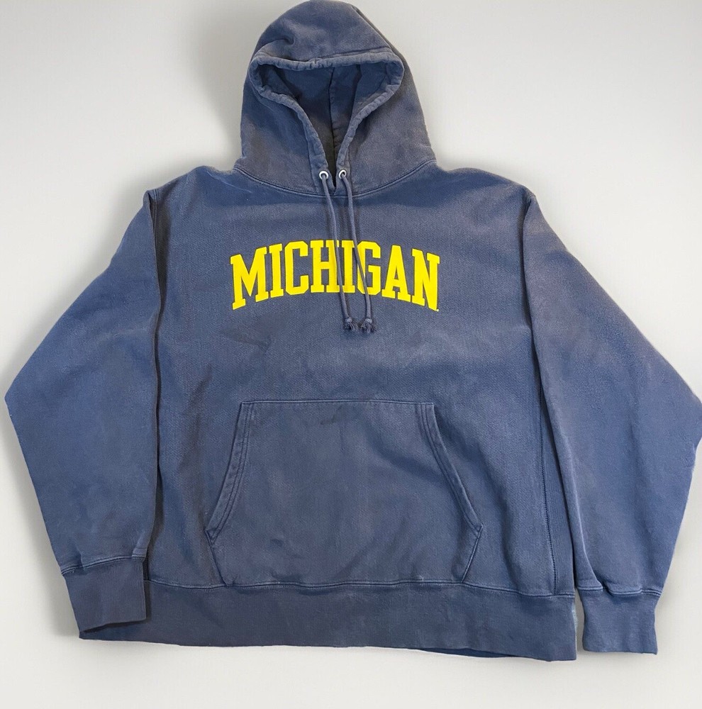 Champion Reverse Weave Hoodie Michigan Wolverines 90’s Y2K XXL Sweatshirt