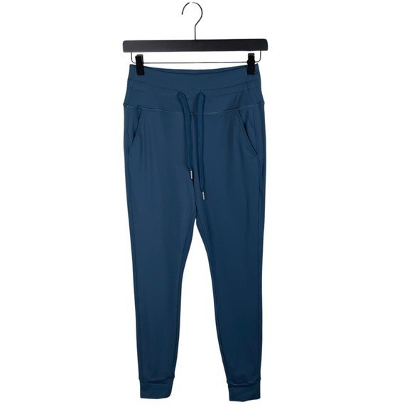 Halara Softlyzero High Waisted Teal Blue Jogger Pants Size Small