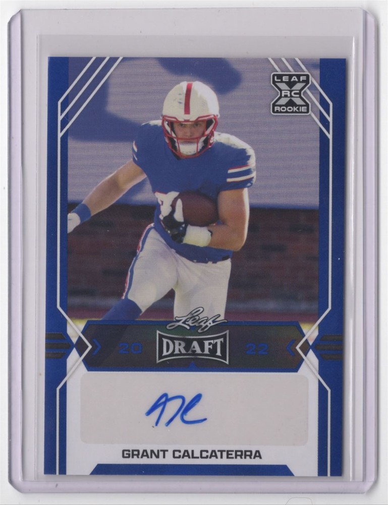 2022 Leaf Draft Autographs Grant Calcaterra Rookie Auto SMU Mustangs #BA-GC1