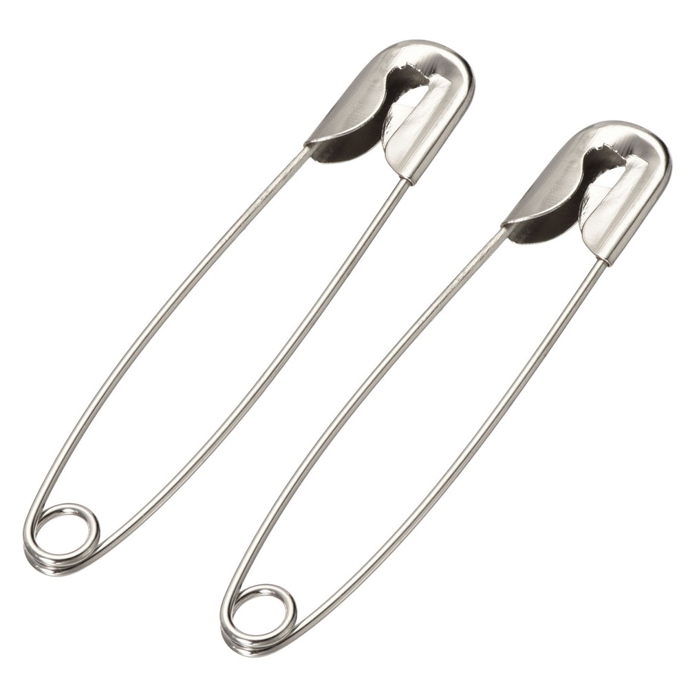 500 Pcs Safety Pins Metal Sewing Pins for Art Craft Silver Tone 1.77-Inch