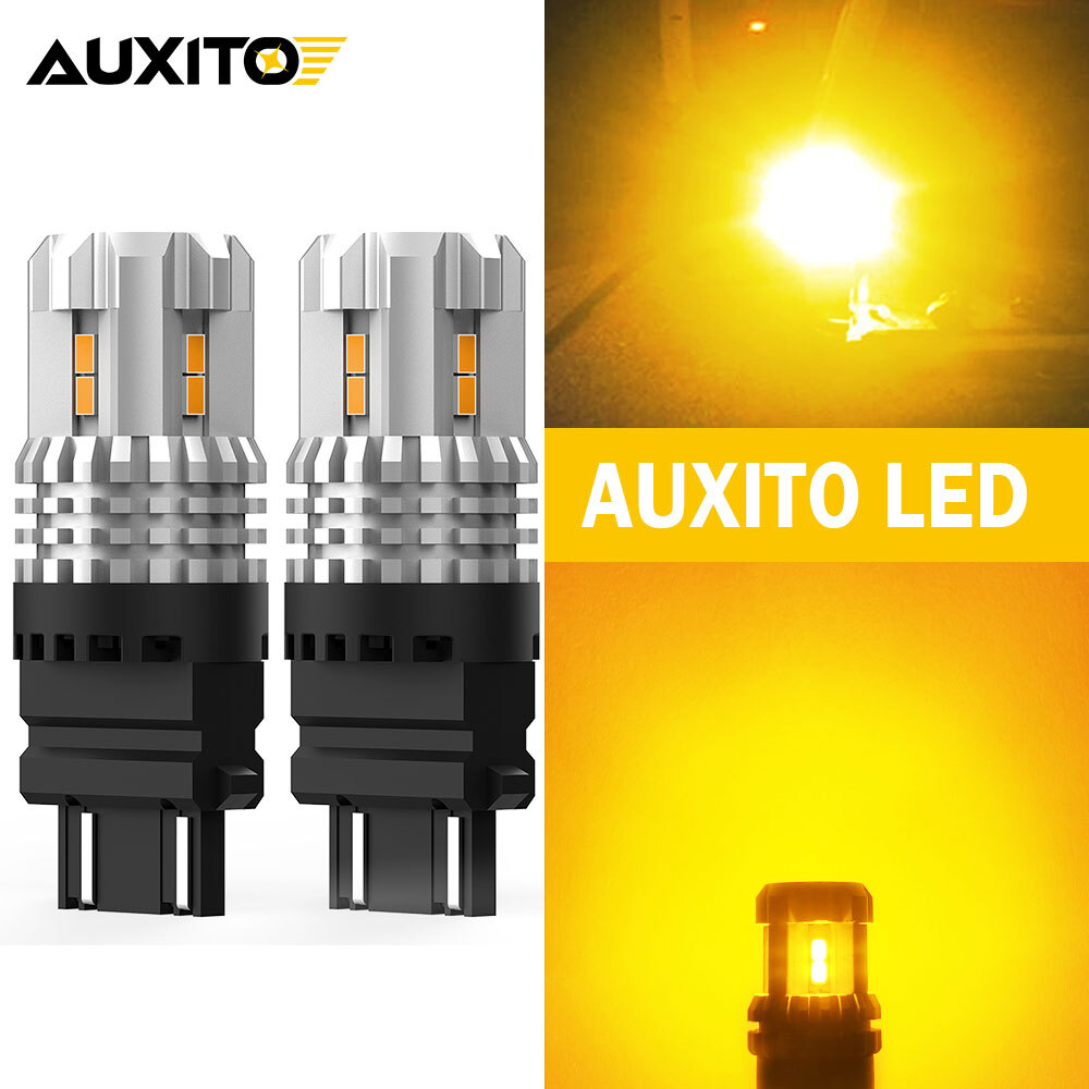 2X CK Turn Signal Light 3157 Amber Yellow LED Bulb Fit for 99~13 Chevy Silverado