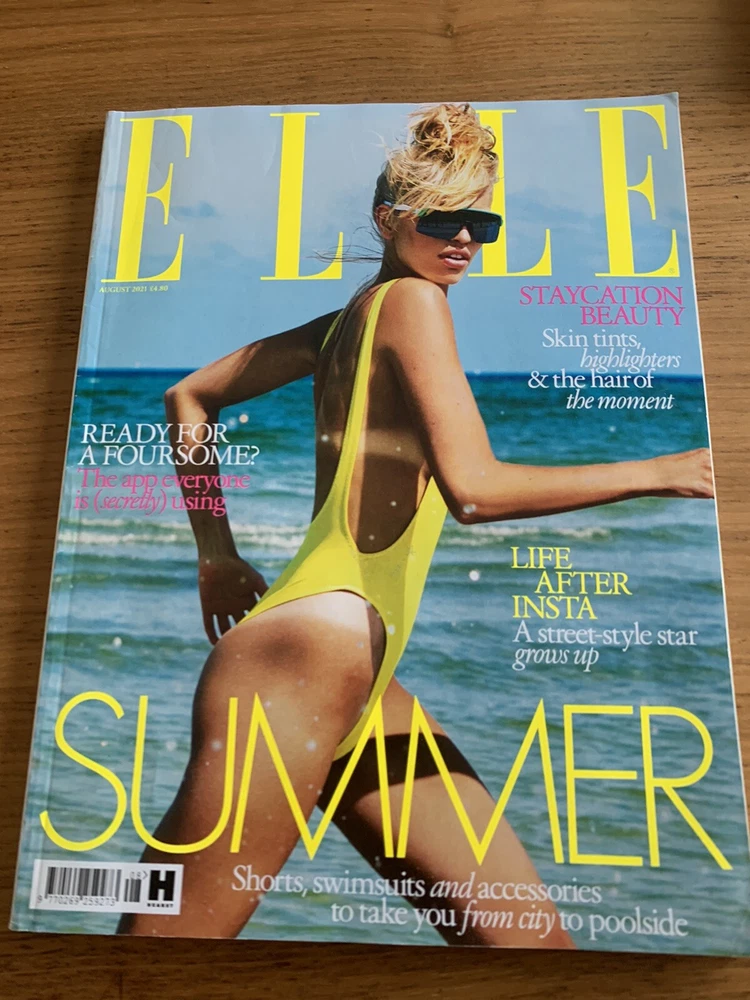 Elle Magazine UK Ed Jul 2021 Alva Claire Holiday Style Return of Hedonism