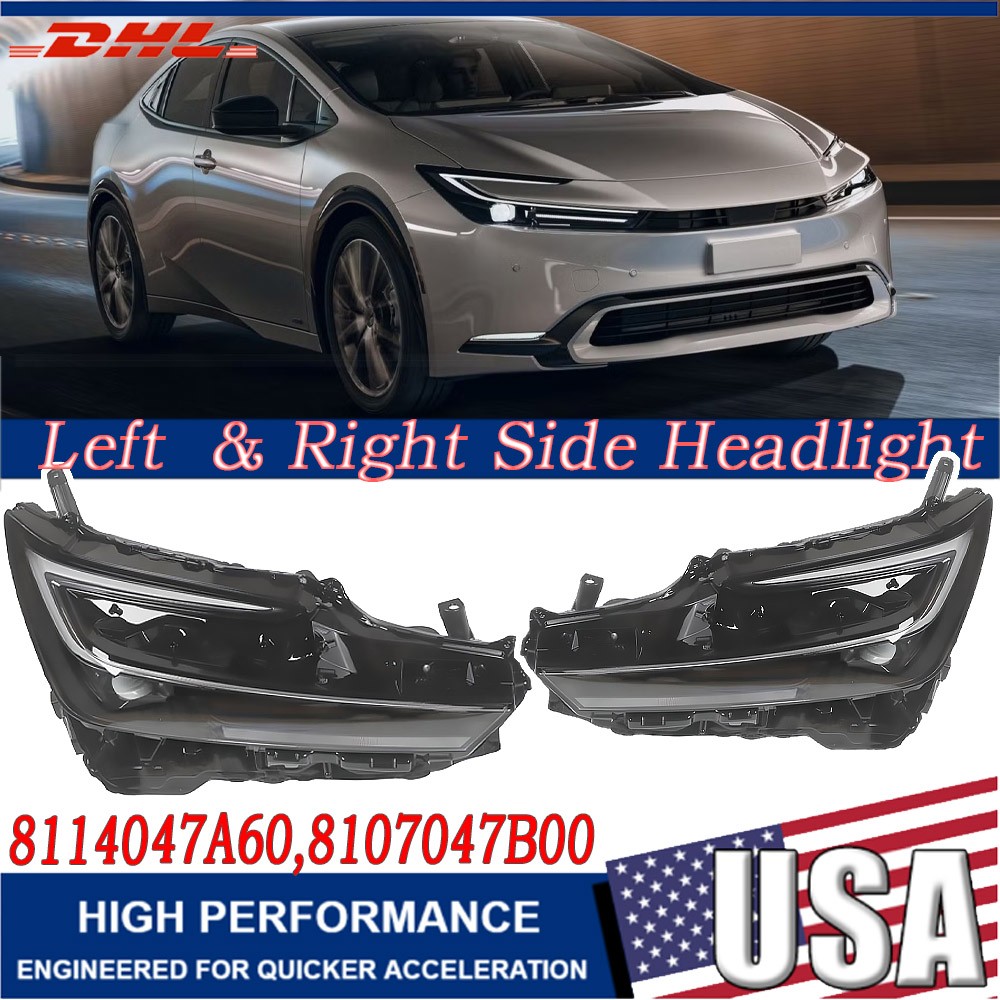 Pair LED Headlamp Headlight Assembly Both Side For Toyota Prius 2023-2024 NEW