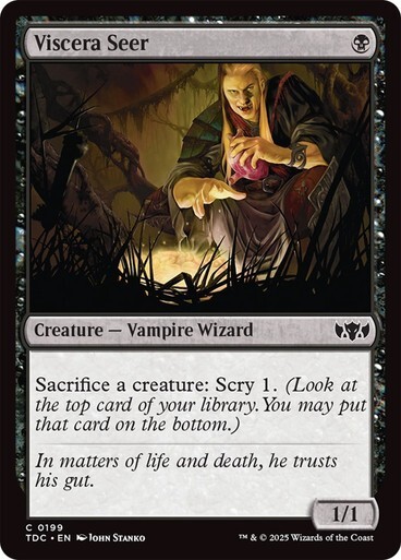 Viscera Seer NM 199 MTG Commander Tarkir Dragonstorm Non-Foil
