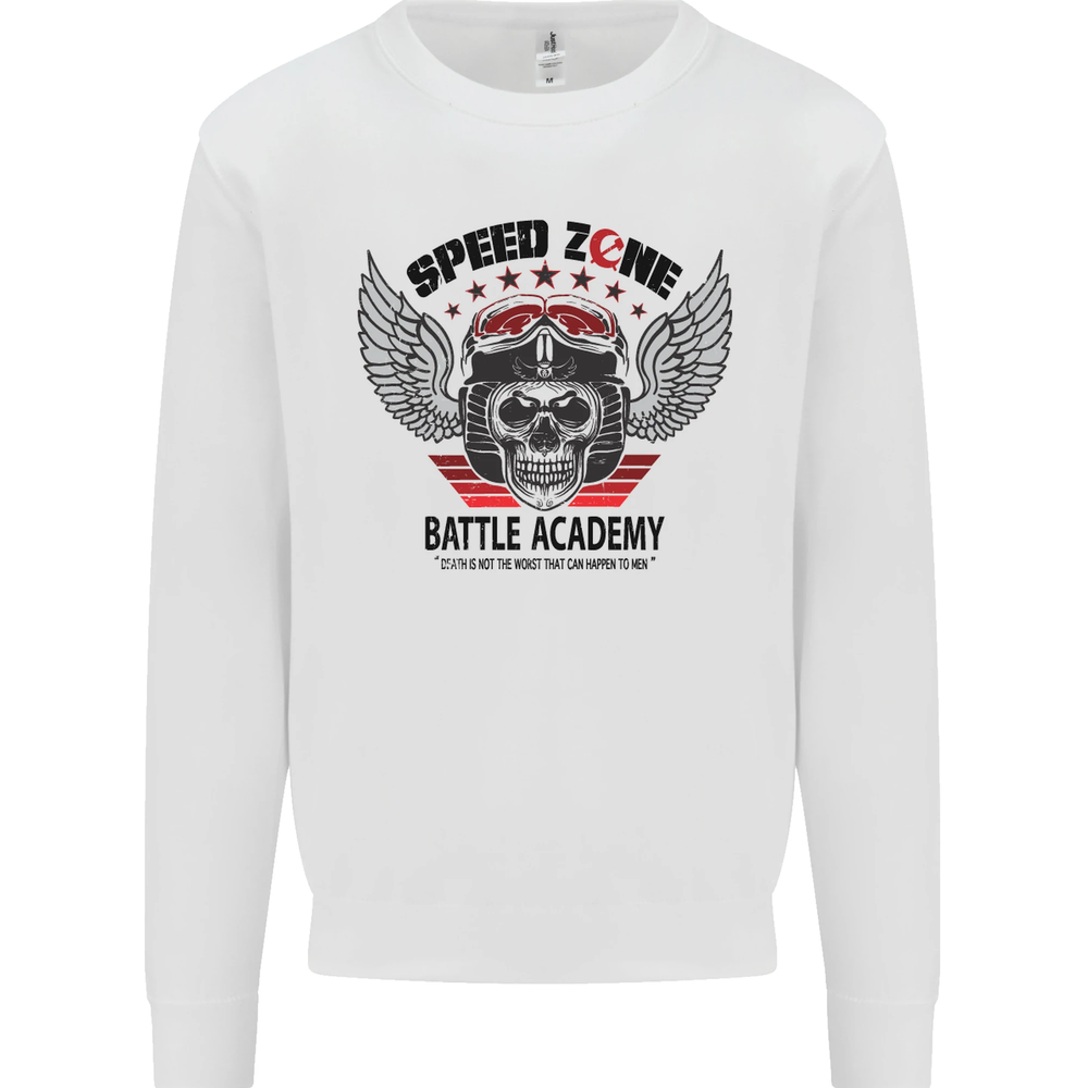 Speed Zone Motorcycle Motorbike Biker Mens Sweatshirt Jumper
