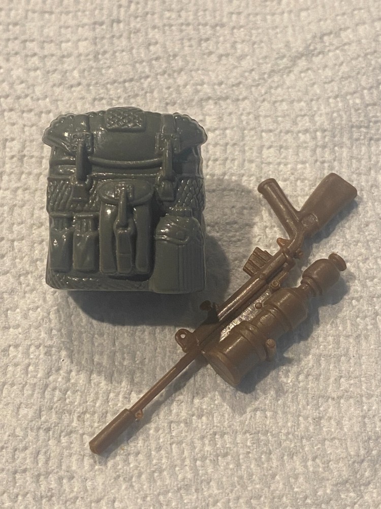GI JOE Vintage Accessory Pack LOW LIGHT (v1) BACKPACK & RIFLE NO REPRO
