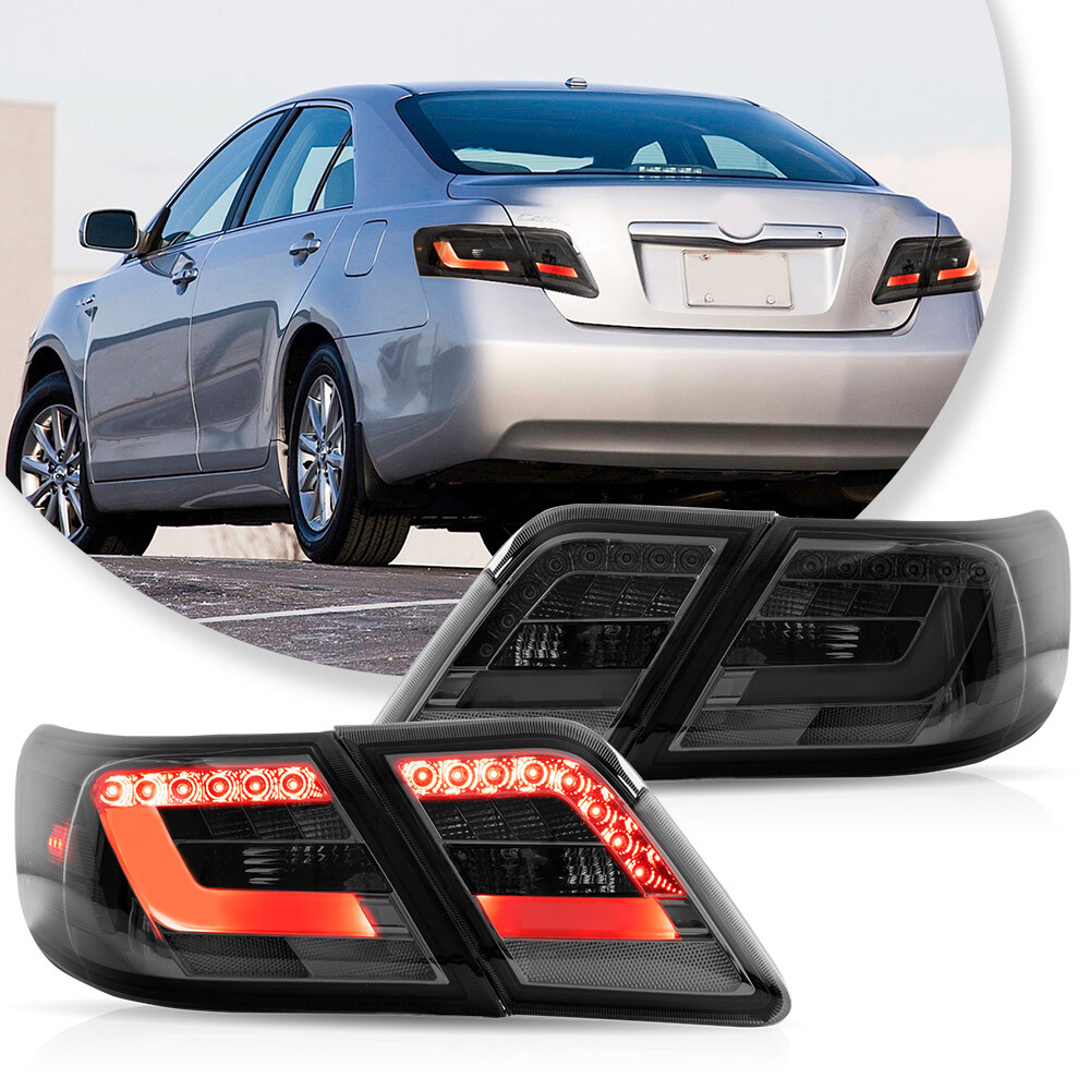VLAND Smoked FULL LED Tail Lights For Toyota Camry Rear 07-09 LE&SE 07-11 CE&XLE