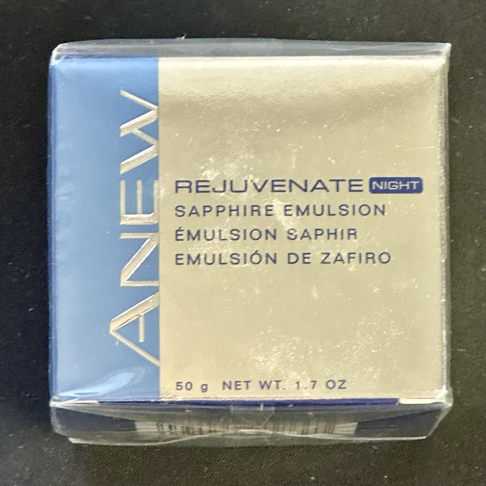 Avon Anew Rejuvenate Night Sapphire Emulsion Cream 1.7 oz Sealed Retired Stock