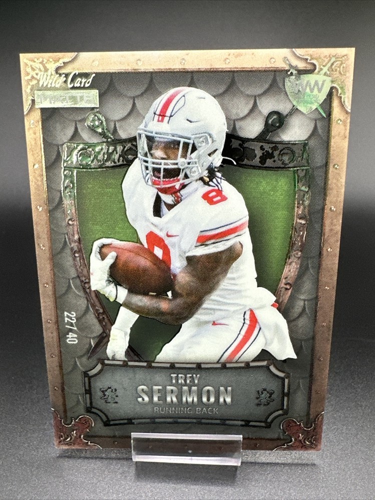 2021 WILD CARD MATTE TREY SERMON RC WEEKEND WARRIORS Rookie SP /40