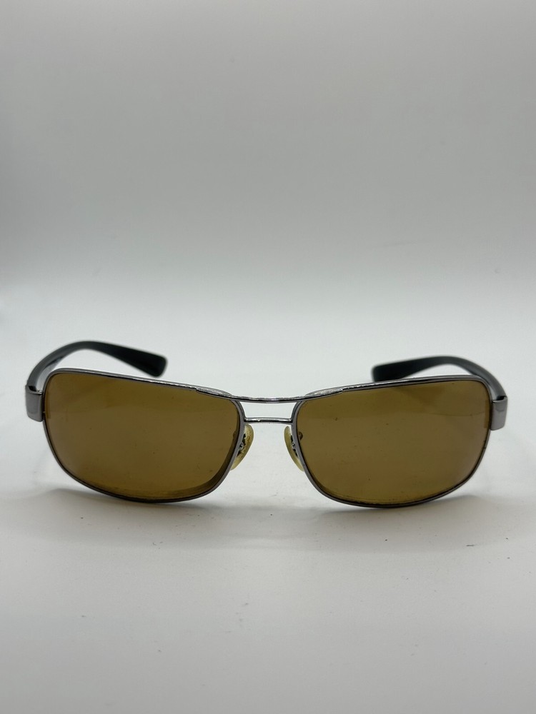 RAY BAN RB3379 Polished Gunmetal Rectangle Sunglass Frames Full Rim