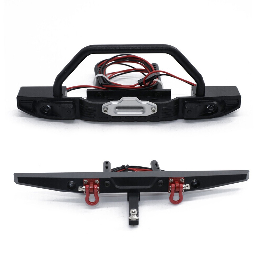 Aluminum Front +Rear Bumper for 1/10 RC Crawler Car Traxxas TRX-4 Axial SCX10 US