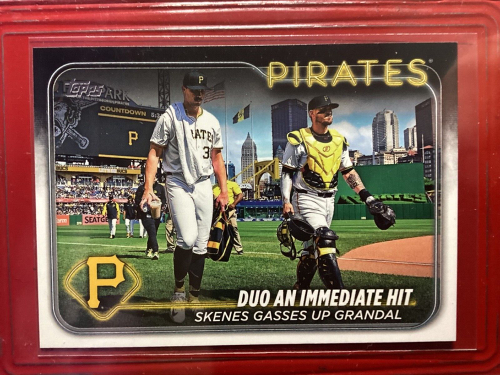 2024 Topps Update Series - Veteran Combos Paul Skenes, Yasmani Grandal #US160 Royal Blue (RC)