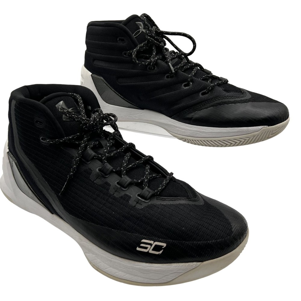 Under Armour Men 13 Steph Curry 3 Cyber Monday Basketball Shoe High Top Sneakers-image