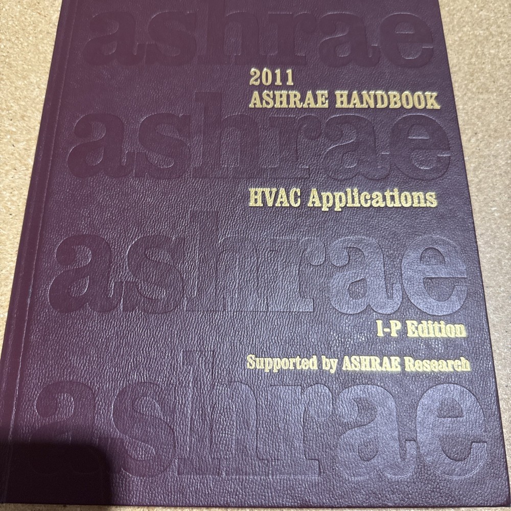 2011 ASHRAE Handbook - HVAC applications - Hardcover,- W/CD Never Opened