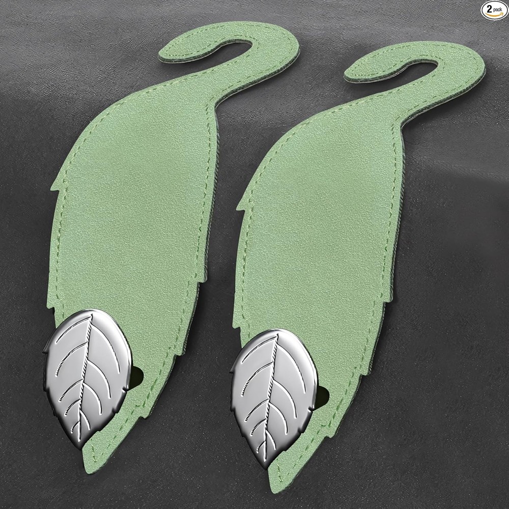 Seat Headrest Hook: 2 Pack Universal Vehicle Storage Hanger-Upgrade Green