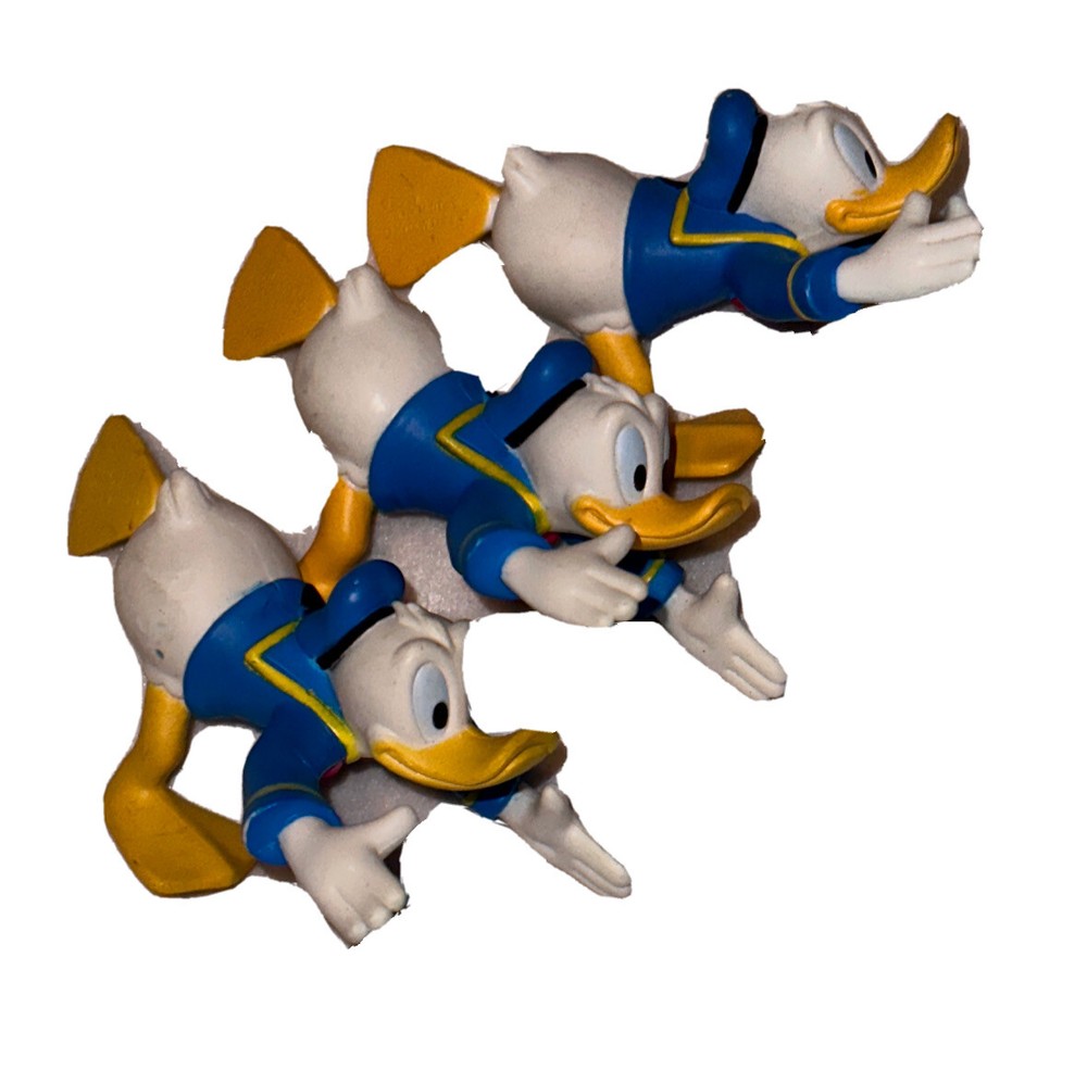 McDonalds Disney Donald Duck 1.75 Inch Toy Figure Set of 3