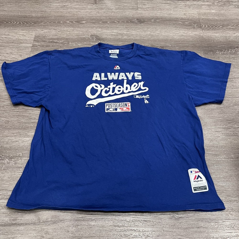 Majestic Shirt Mens 2XL Authentic Collection ‘Always October’ Post Season Tee