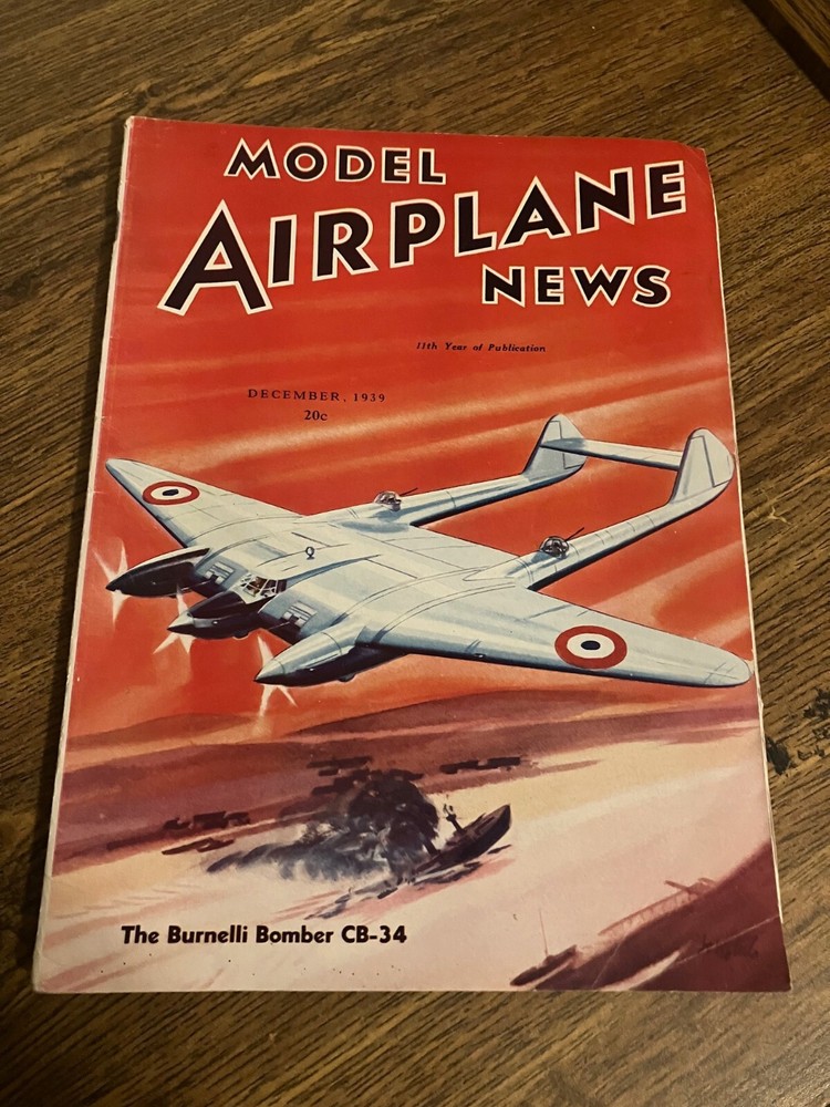 Vintage Back Issue of Model Airplane News Magazine - December 1939
