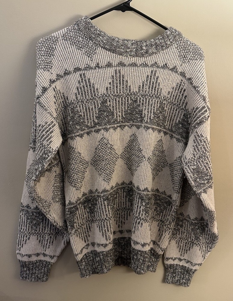 Vintage Le Tigre Crewneck Sweater 80s 90s Grandpa Men Size Small