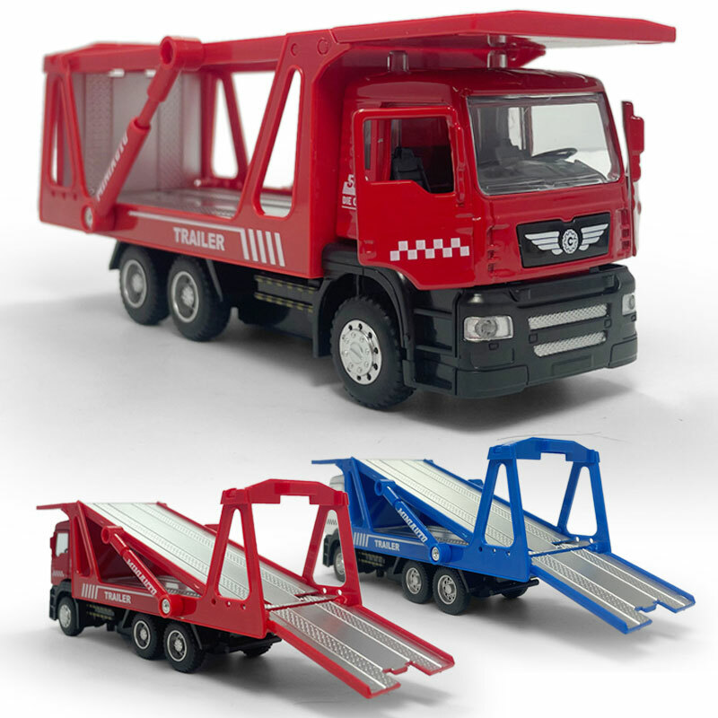 1:50 Flatbed Truck Transporter Model Car Diecast Toy Cars Boys Toys Kids Gifts