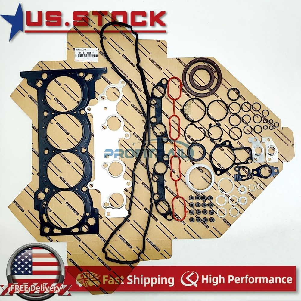 OEM For Tacoma 4Runner Hilux 2.7L 2TR-FE Engine Gasket Kit 2TRFE 04111-0C110