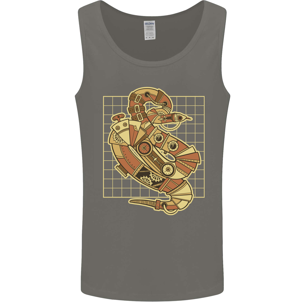 A Steampunk Snake Reptiles Mens Vest Tank Top