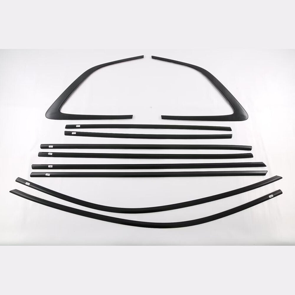 For 2023-2024 New Black Stainless Window Molding Trim Strips stainless steel
