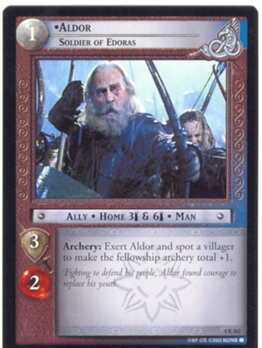 Lord Of The Rings CCG Card TTT 4.R262 Aldor, Soldier Of Edoras