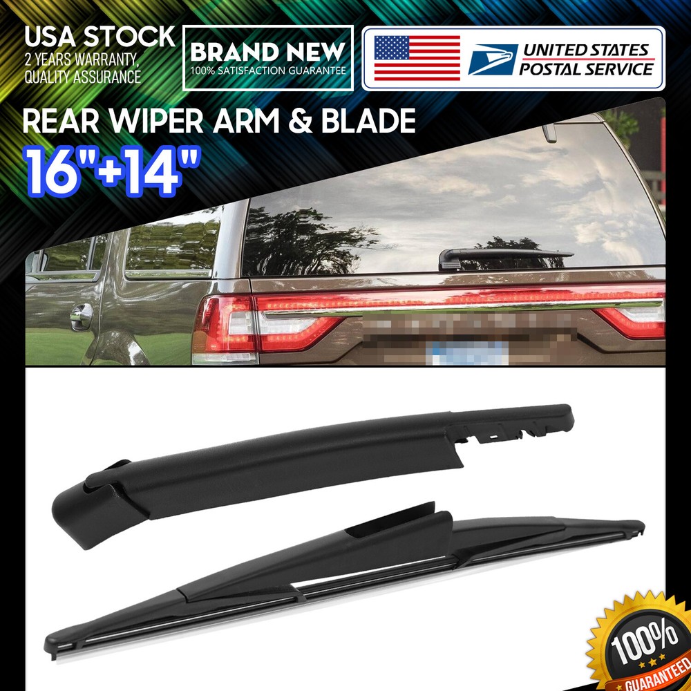 One Set 16''+14'' Premium Soft rubber Windshield Rear Wiper Blade All Season