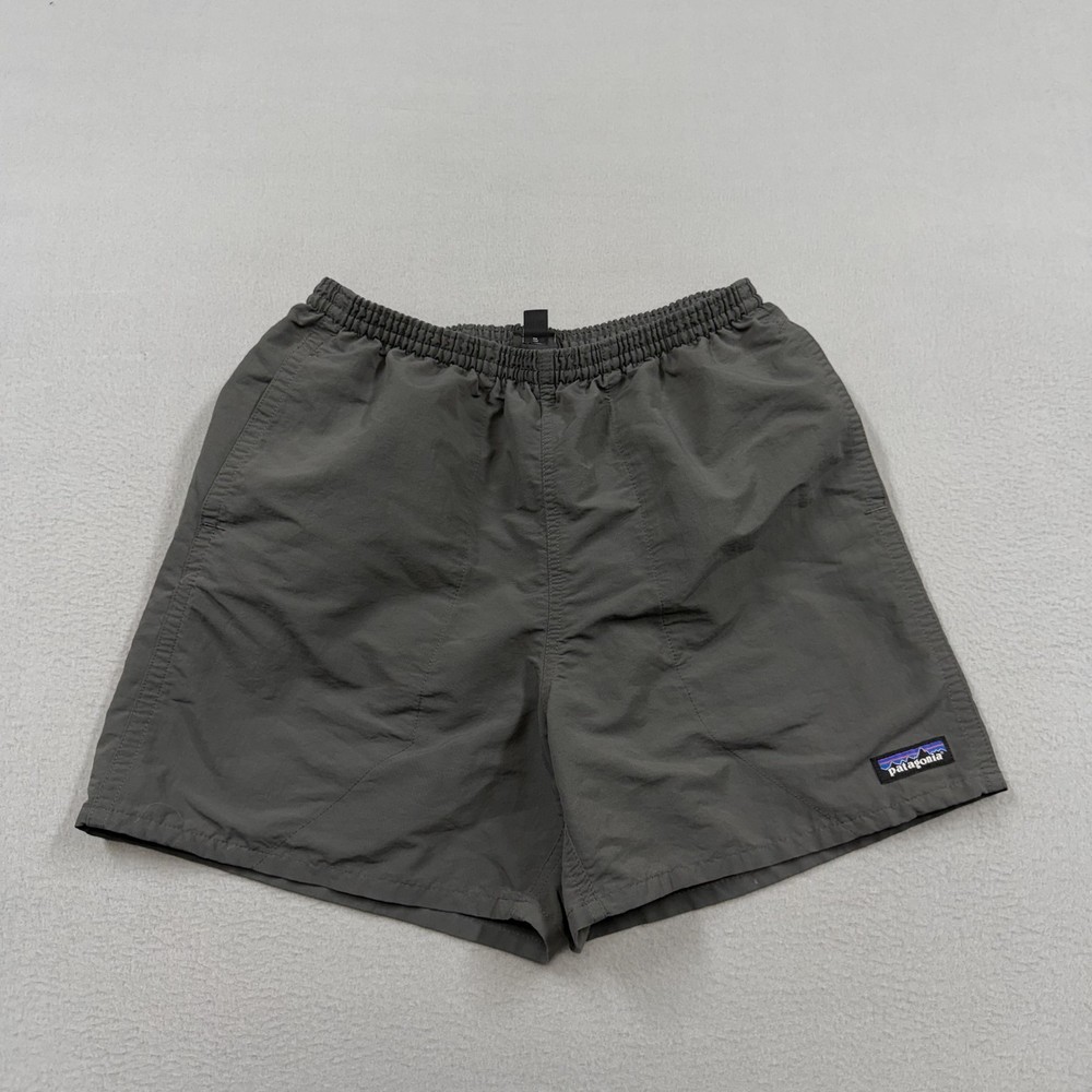Patagonia Baggies Shorts Mens Small Gray Swim Trunks Mesh Lined Drawstring