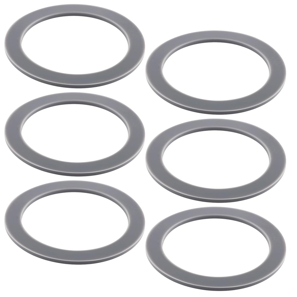 6-Pack Rubber Gaskets Sealing O-Ring Compatible with Oster Blender Grey