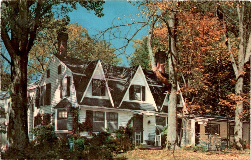 Charming Garden Gables Inn with Gift Shop in Lenox MA Postcard