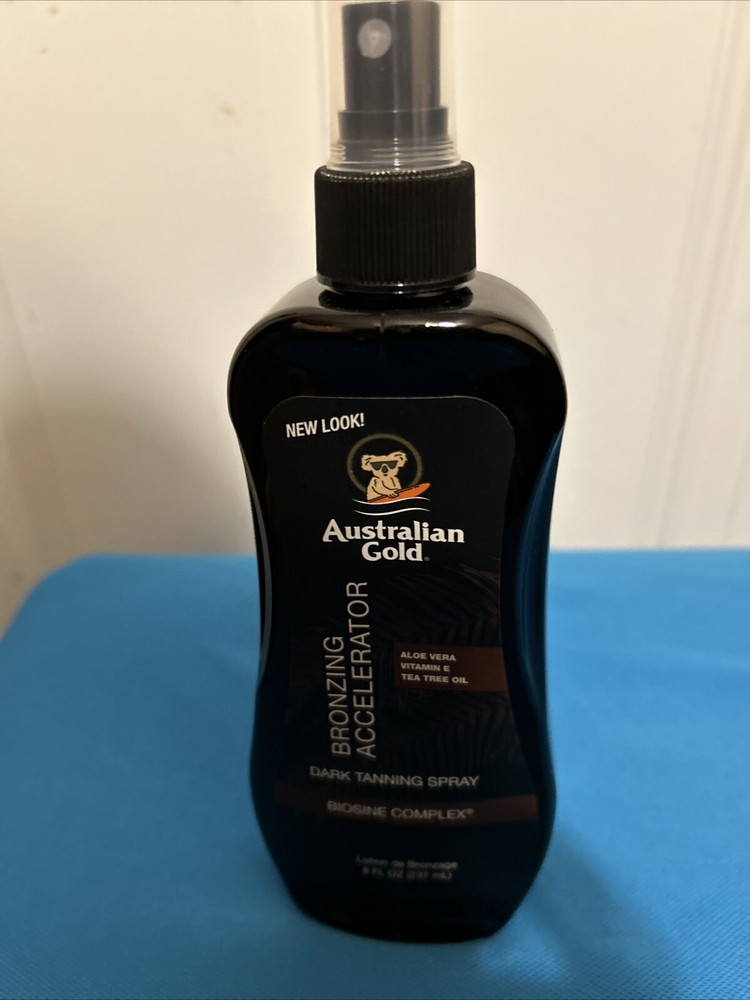 2-Australian Gold Dark Tanning Accelerator Spray Gel With Bronzer | 8 Fl Oz