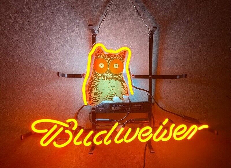 Hooters Lager Red Neon Beer Light Sign 20x16 Bar Wall Decor