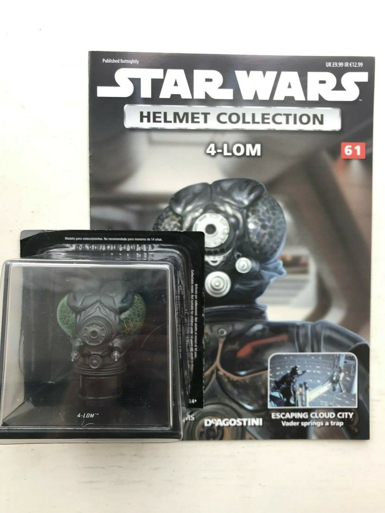 STAR WARS DEAGOSTINI REPLICA HELMET COLLECTION ISSUE 61 4-LOM + MAGAZINE