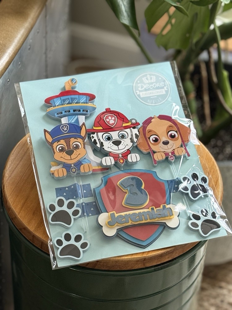 PAW Patrol Birthday Table Decoration Cartoon Characters Cake Topper