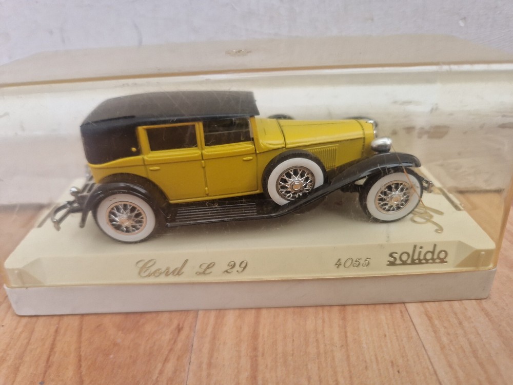1/43 SOLIDO AGE D'OR - CLASSIC CORD L29 YELLOW DIECAST CAR REF 4055