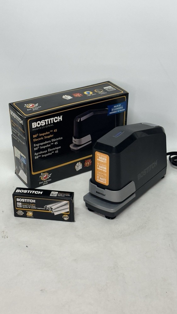 Bostitch Electric Stapler Impulse 30 Sheet Paper Capacity Black Heavy Duty - B1