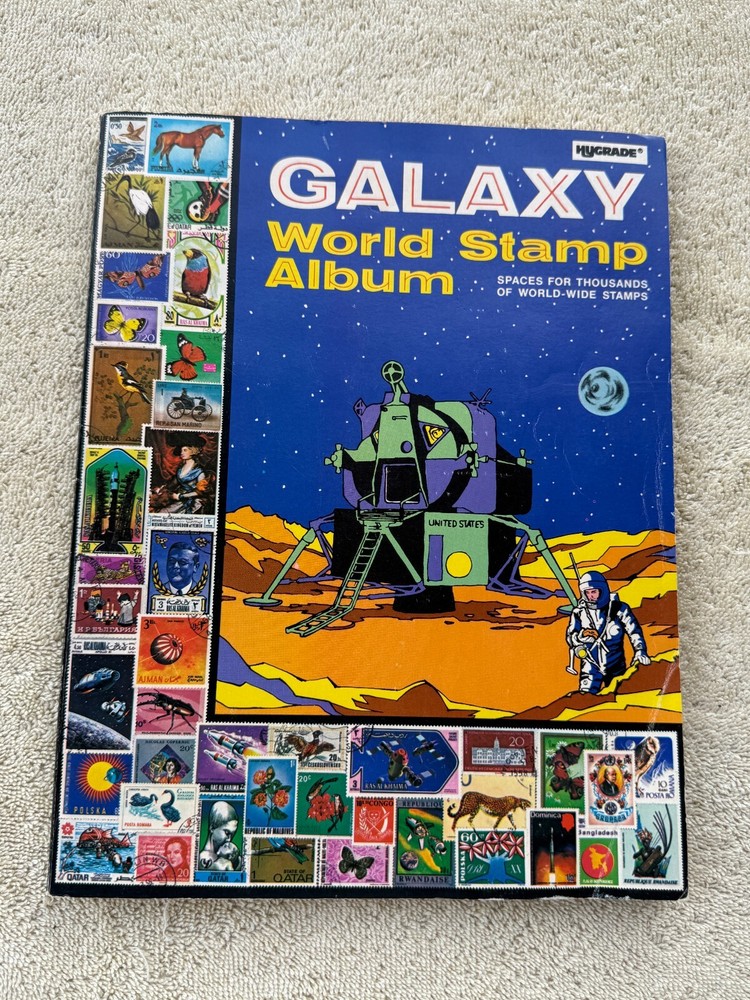 VINTAGE GALAXY WORLD STAMP ALBUM