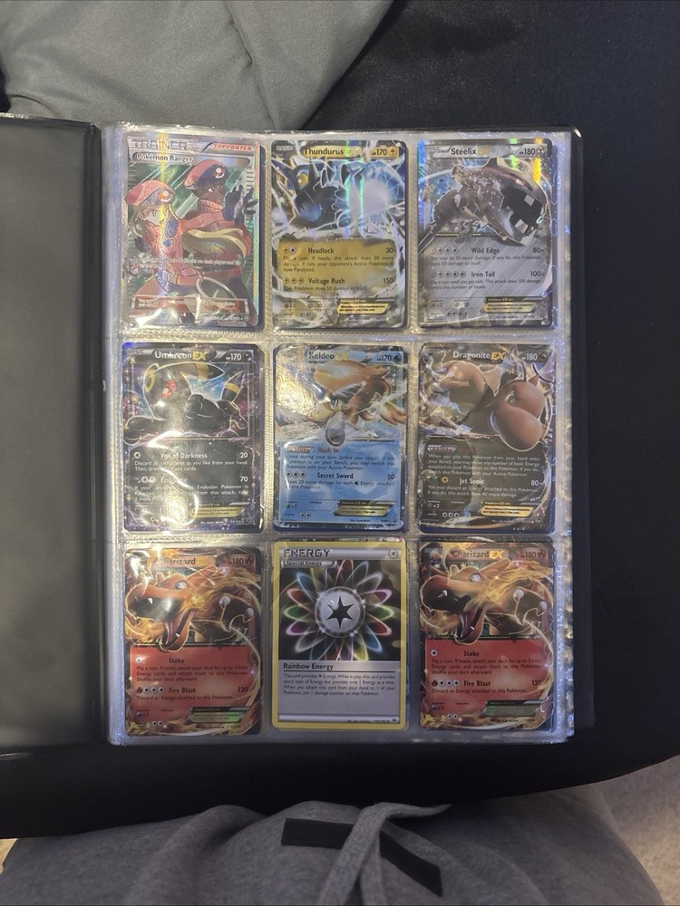 Big Lot Of 2016 Pokemon Cards In Binder (cards Not In Good Condition)