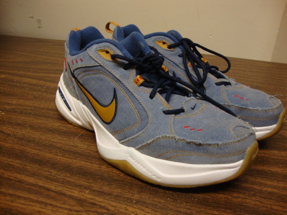 Nike Air Monarch IV Father's Day Denim Wheat Gum Sneakers AV6676-400 sz 12